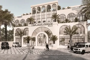 Azoria Living - LifeStyle Resort Bali - Resorts for Luxury Villas and Investment in Canggu, showcasing upscale architecture and modern elegance.