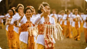 Traditional Balinese dance ceremony symbolizing cultural depth near Bali’s commercial real estate hubs by Coco Development Group.