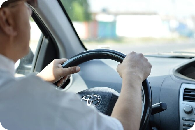 car with driver