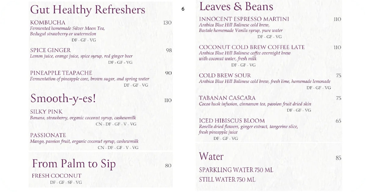 6. Nonalcoholic refreshers, smoothies, and coffee tea options