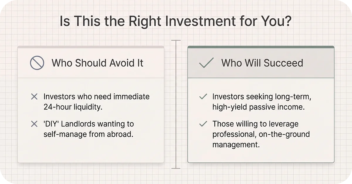 Infographic contrasting investors to avoid with those likely to succeed